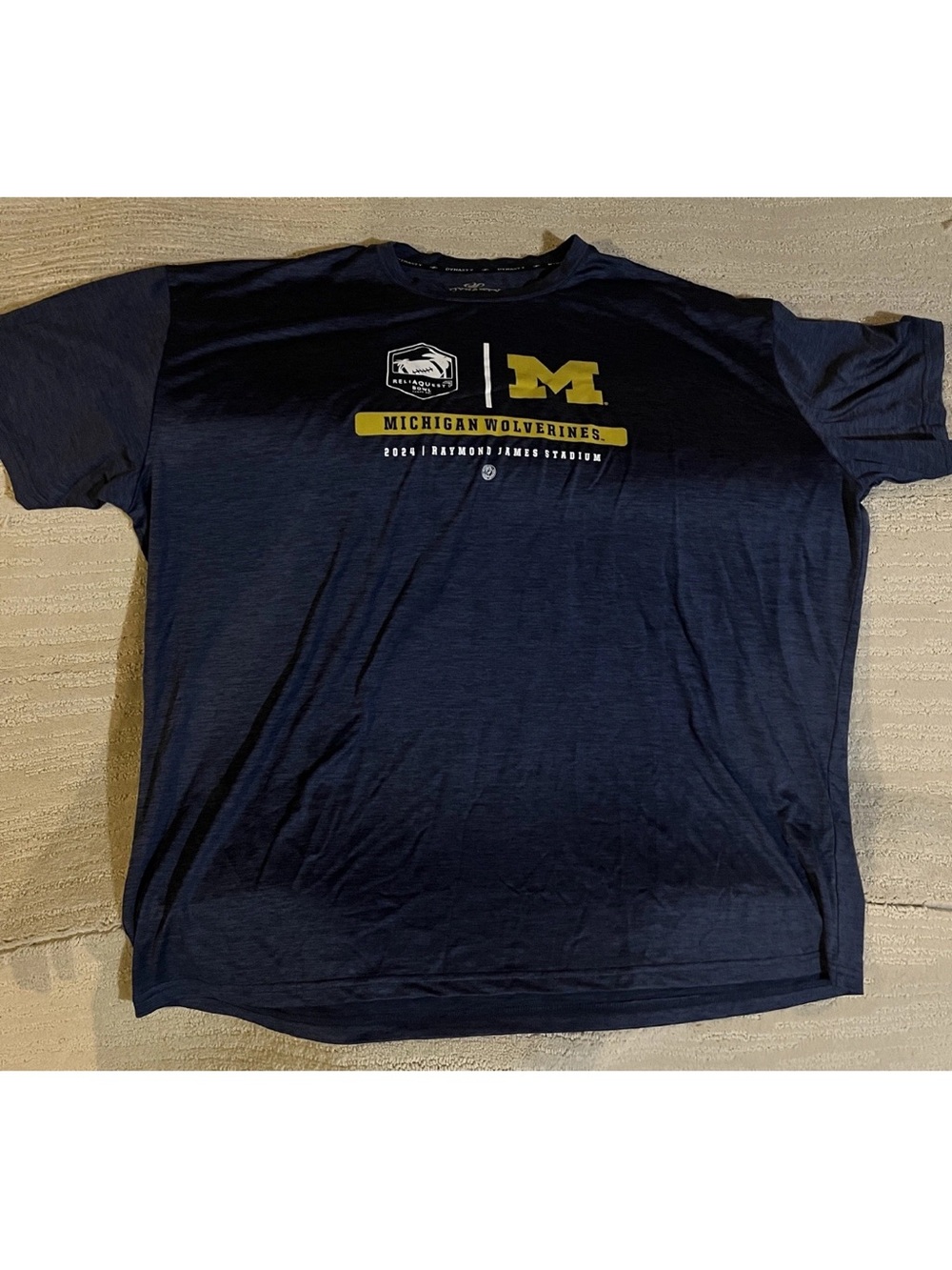 Michigan Wolverines 2024 ReliaQuest Bowl Short Sleeve Shirt 3XL